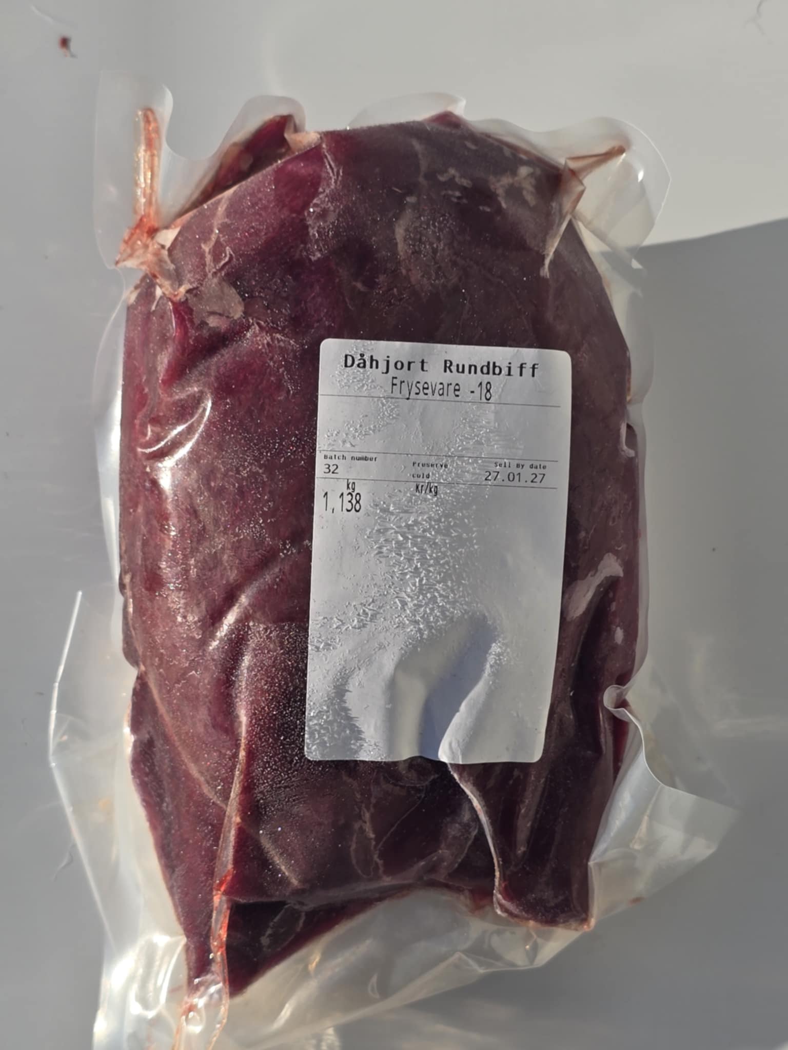 Rundbiff av dåhjort