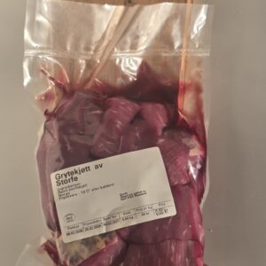 Grytekjøtt av Vestland storfe