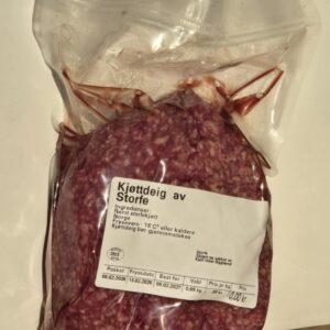 Kjøttdeig av storfe
