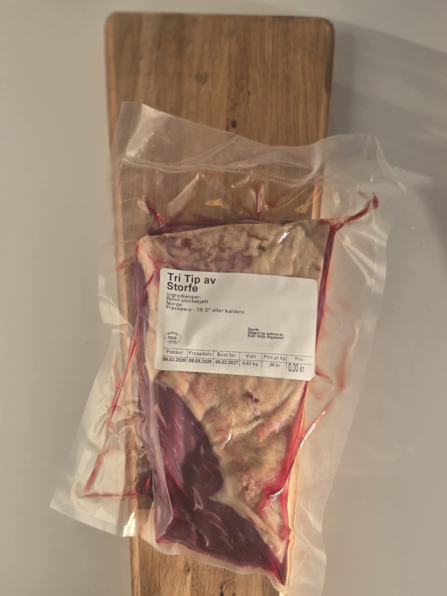 Tri tip av Vestland storfe