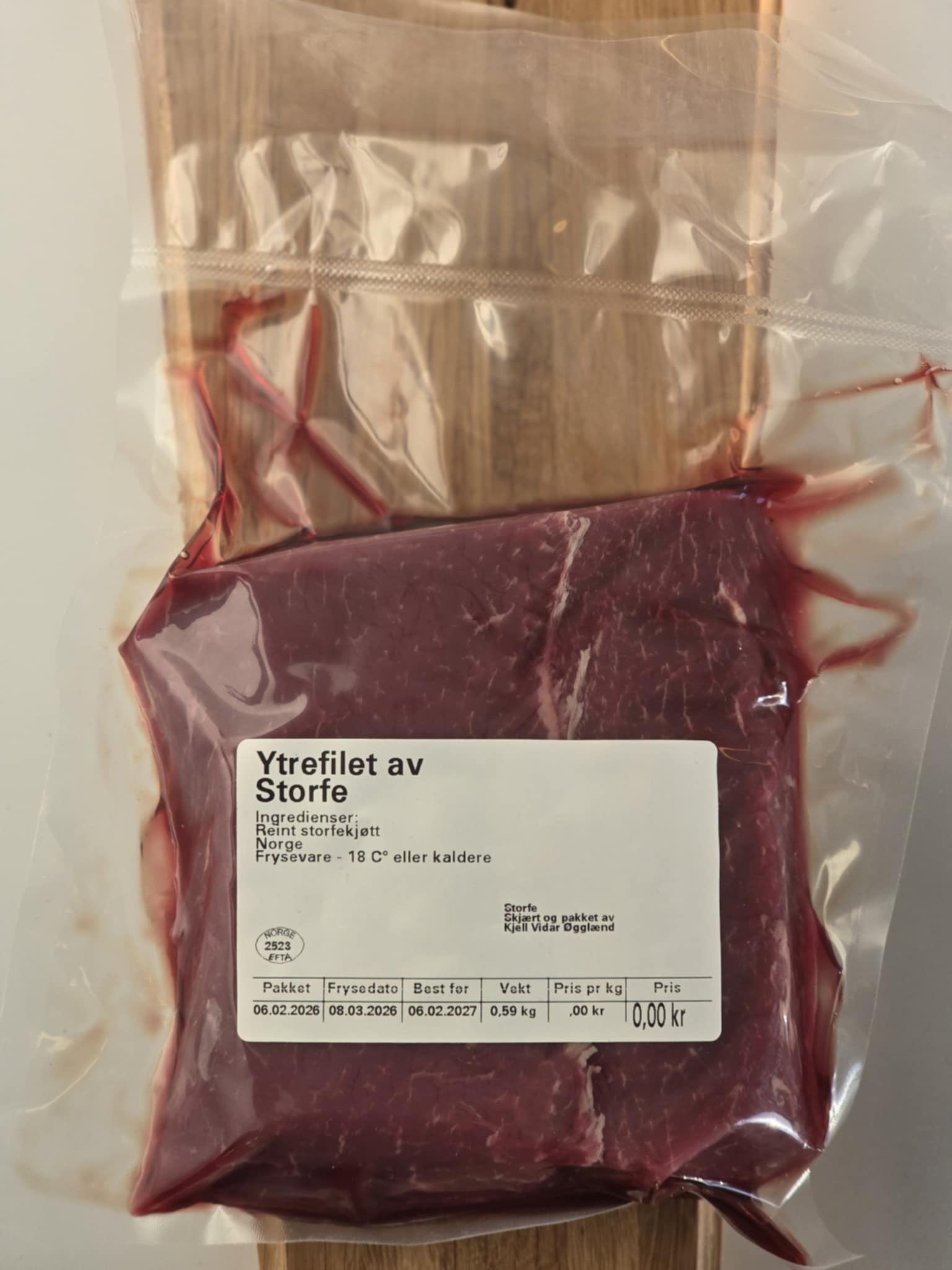 Ytrefilet av Vestland storfe